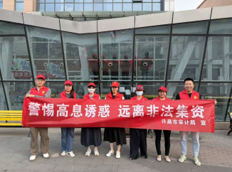 市审计局开展防范非法金融宣传活动